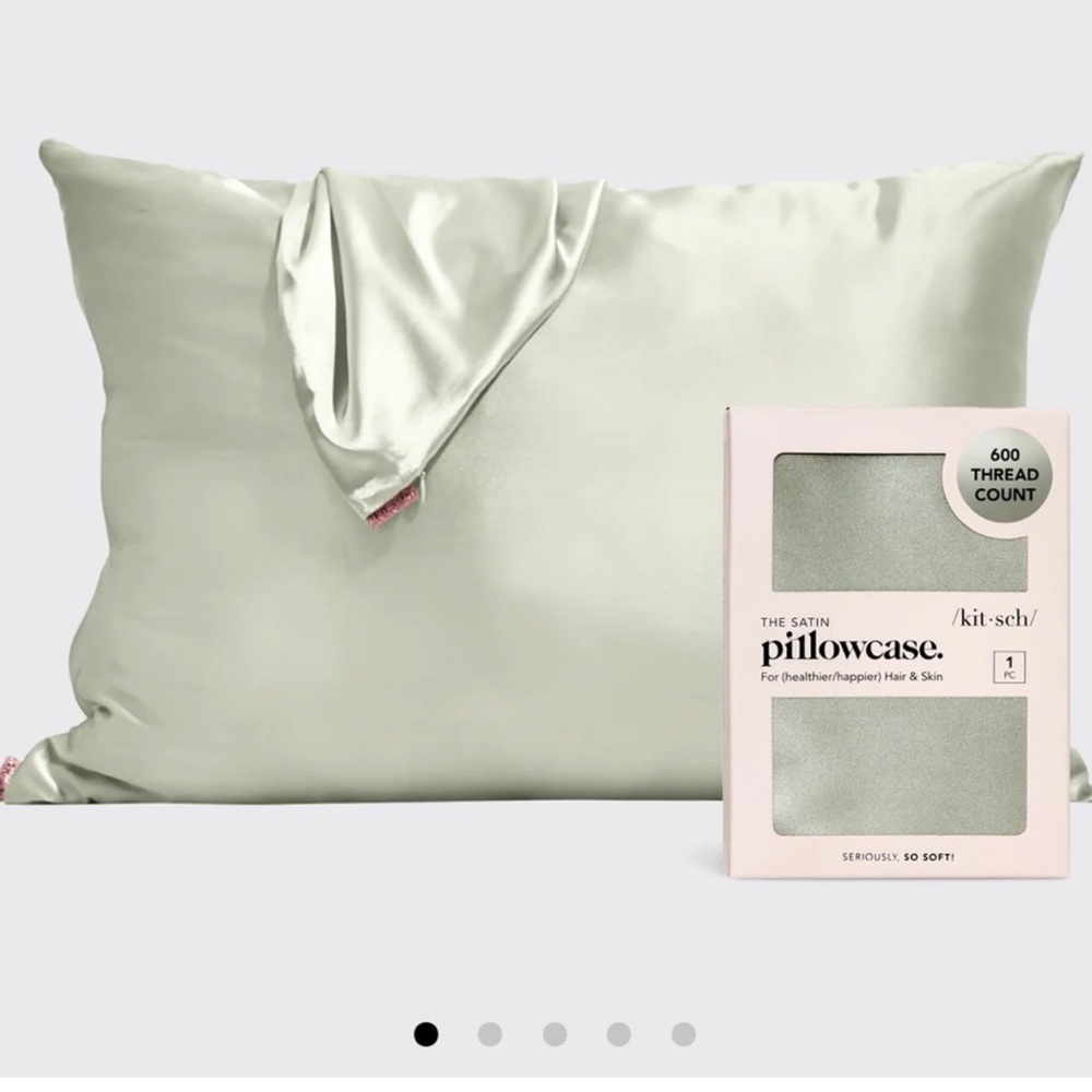 Kitsch Satin Pillowcase - Sage